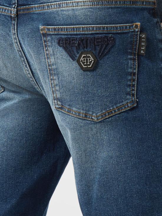 26SS 필립 플레인 데님 팬츠 AAECMDT4215PDE004N 24BR Denim - PHILIPP PLEIN