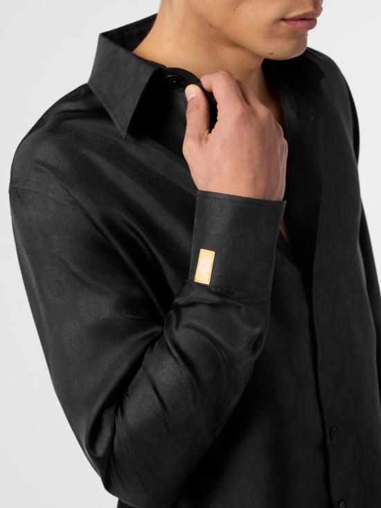 26SS 빌리어네어 긴팔 셔츠 BAFCMRP2564BTE065N 02 Black - BILLIONAIRE