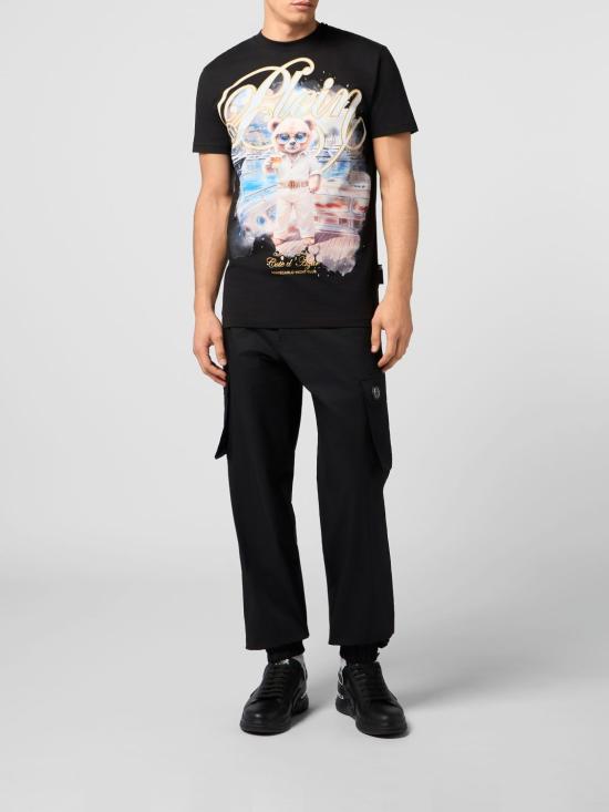 26SS 필립 플레인 반팔 티셔츠 SAFCMTK8834PJY002N 02 Black - PHILIPP PLEIN