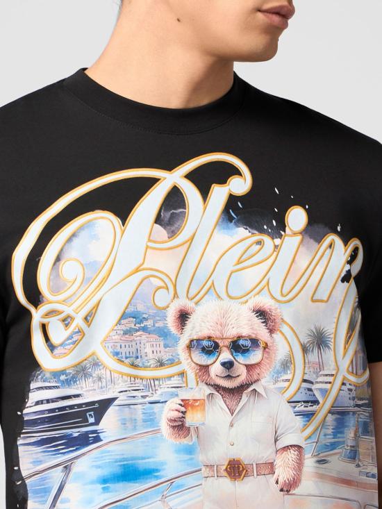 26SS 필립 플레인 반팔 티셔츠 SAFCMTK8834PJY002N 02 Black - PHILIPP PLEIN