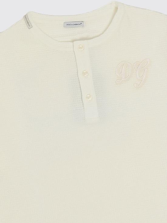 26SS [키즈] 돌체앤가바나 티셔츠 L44S69FU628 W0001 White - DOLCE & GABBANA
