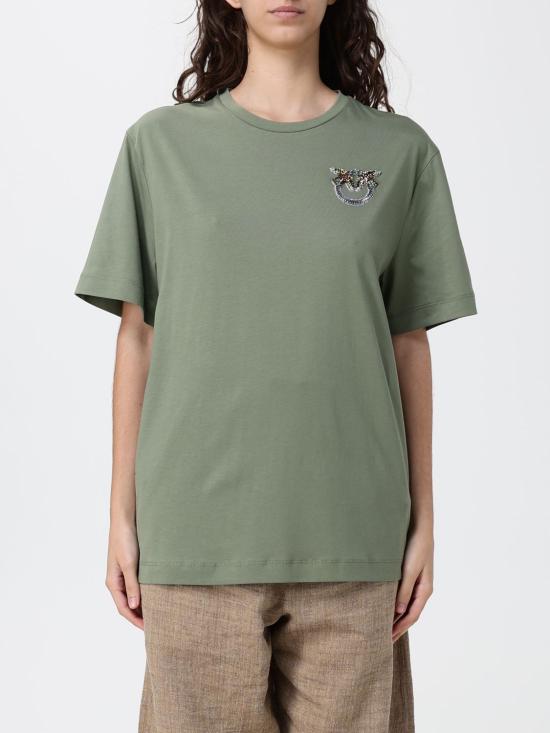 26SS 핑코 반팔 티셔츠 105526A33F U84 Green