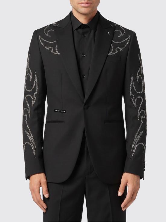 26SS 필립 플레인 수트 자켓 AAECMRF2098PTE022N 02 Black