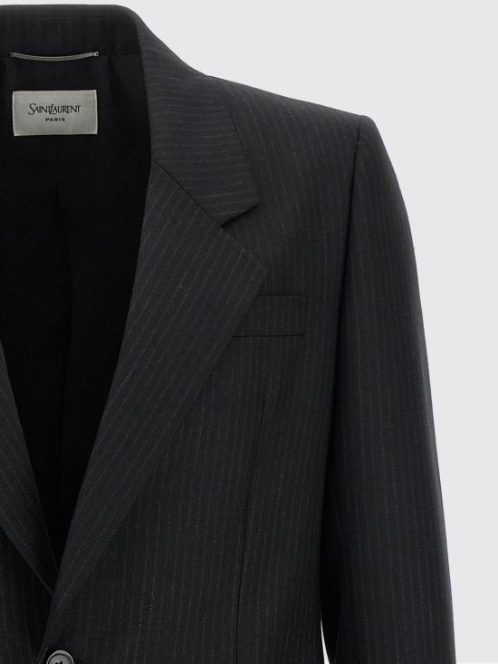 26SS 생로랑 수트 자켓 857994Y1M11 1066 Black - SAINT LAURENT