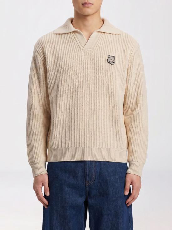 26SS 메종키츠네 폴로 티셔츠 QM00202KT1189 0431 Cream
