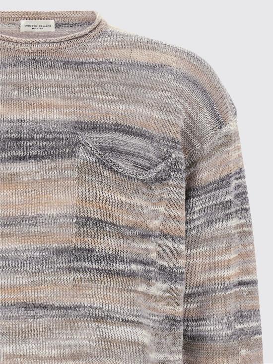 26SS 로베르토 콜리나 스웨터 261MYA39001 18 Grey - ROBERTO COLLINA