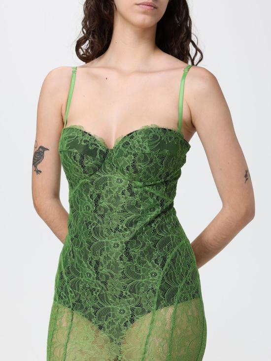 26SS 엘리자베타프랜치 롱 원피스 ABR0862E2 FA1 Green - ELISABETTA FRANCHI