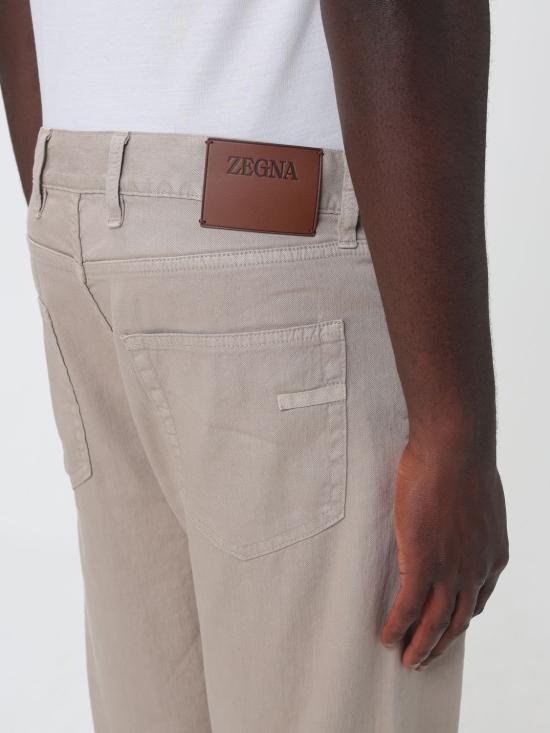 26SS 에르메네질도제냐 스트레이트 팬츠 508UHP16A3 N02 Camel - ERMENEGILDO ZEGNA