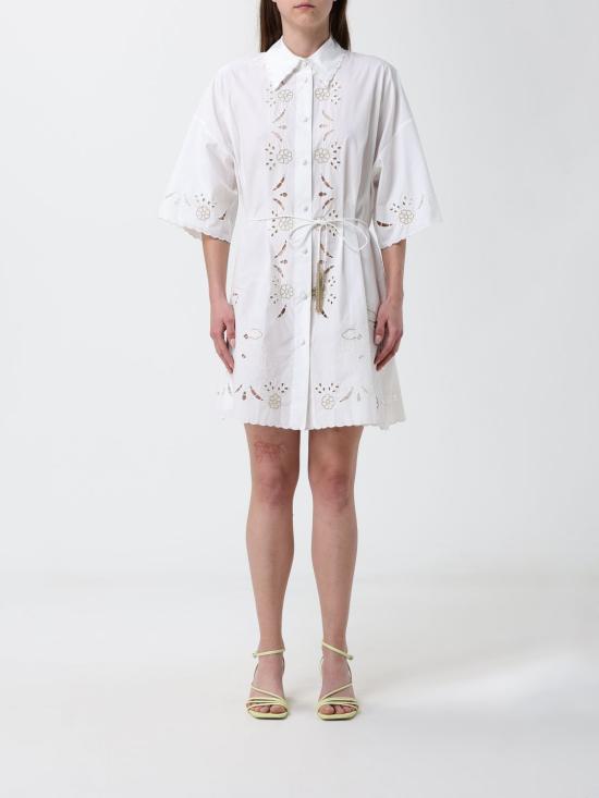 26SS 포르테포르테 미디 원피스 14847MYDRESS 19 White