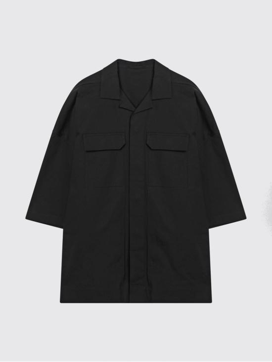 26SS 릭 오웬스 반팔 셔츠 RU01F2298TE 09 Black - RICK OWENS