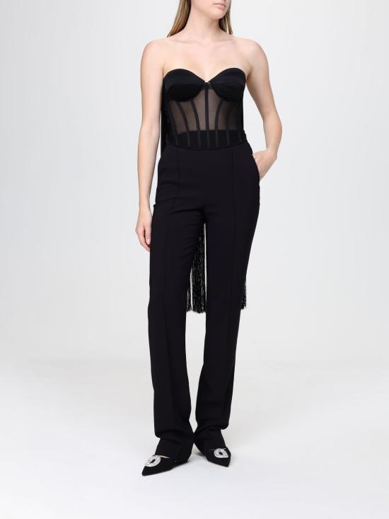 26SS 엘리자베타프랜치 긴팔 티셔츠 TO06563E2 110 Black - ELISABETTA FRANCHI