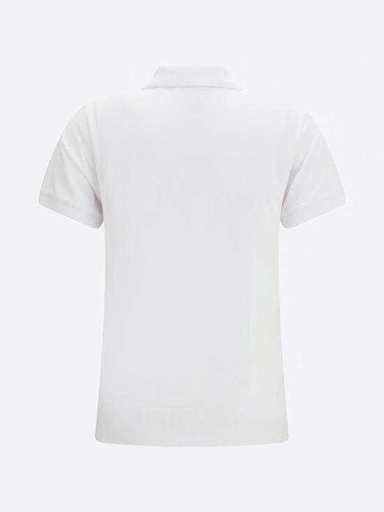 26SS 메종키츠네 베이비폭스 오버사이즈 폴로 티셔츠 OW00207KP0001 P100 White - MAISON KITSUNE