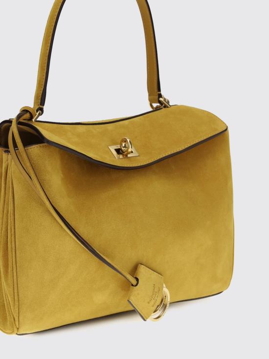 26SS 발렌시아가 로데오 스웨이드 스몰 토트백 7897792ACKO 7016 Yellow - BALENCIAGA