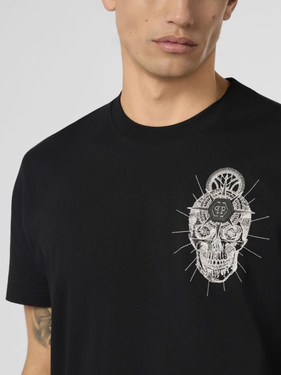 26SS 필립 플레인 반팔 티셔츠 SAFCMTK8816PJY002N 02 Black - PHILIPP PLEIN