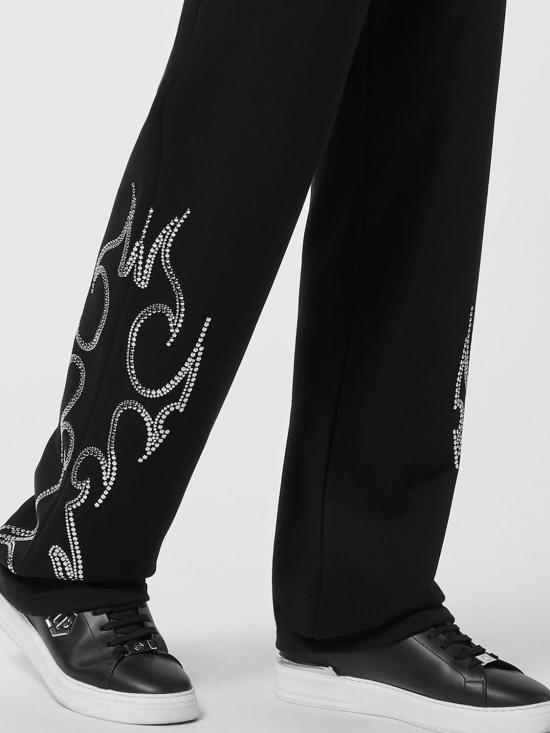 26SS 필립 플레인 트레이닝/조거 팬츠 AAECMJT2712PTE003N 02 Black - PHILIPP PLEIN