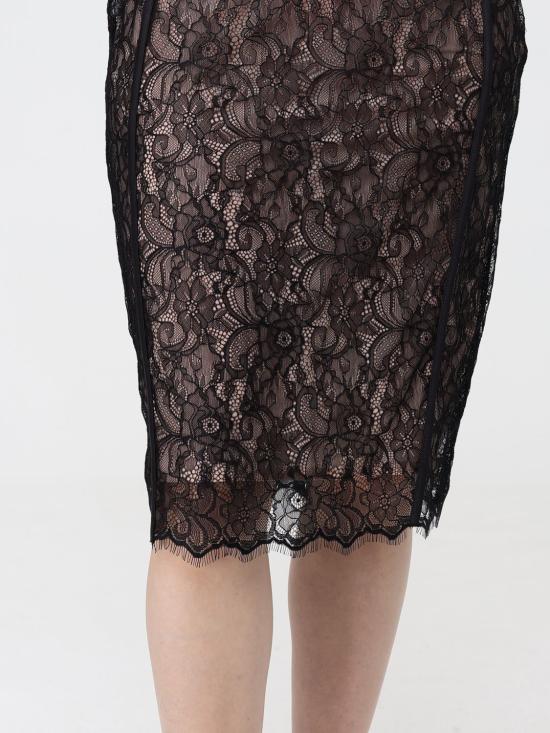 26SS 엘리자베타프랜치 미디 스커트 GO19362E2 FB4 Black - ELISABETTA FRANCHI