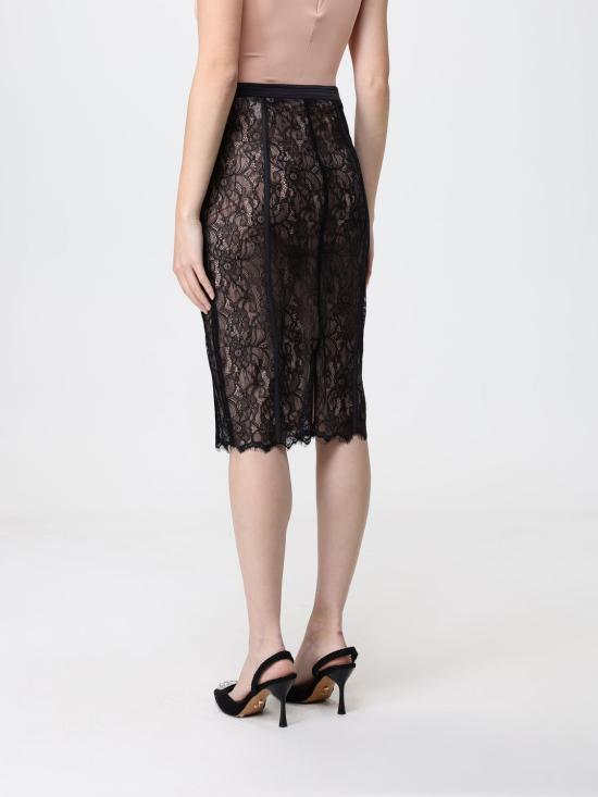 26SS 엘리자베타프랜치 미디 스커트 GO19362E2 FB4 Black - ELISABETTA FRANCHI