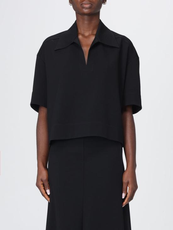 26SS 질샌더 폴로 티셔츠 J02GL0108J20340 001 Black