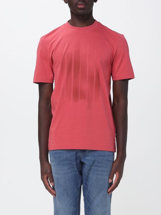 26SS 보스 반팔 티셔츠 50559754 615 Red