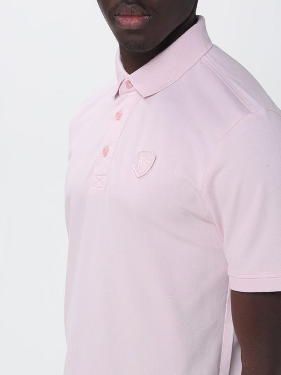 26SS 블라우어 폴로 티셔츠 BLUT02298007440 411 Pink - BLAUER