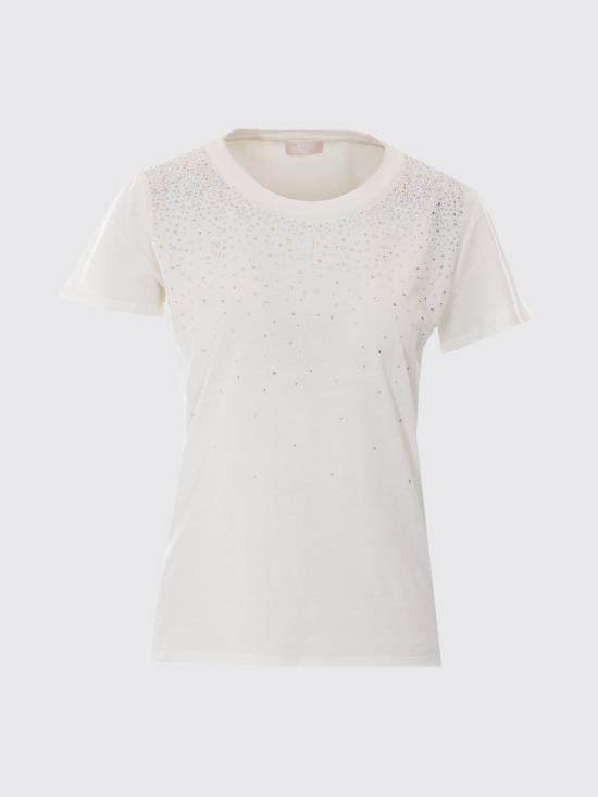 26SS 리우조 반팔 티셔츠 TA6306JS923 P9694 White - LIU JO
