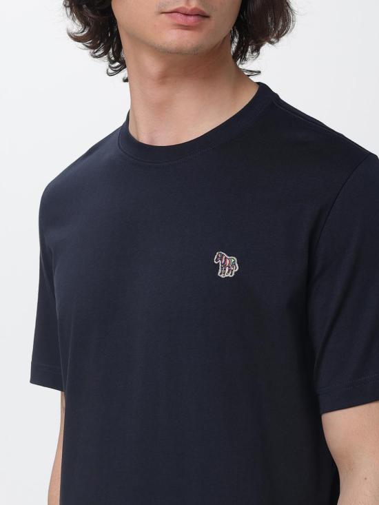 26SS 폴 스미스 지브라 패치 반팔 M2R011RKZEBRA4 49 Blue - PAUL SMITH