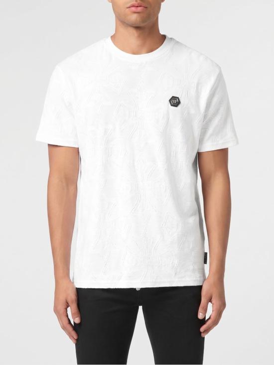 26SS 필립 플레인 반팔 티셔츠 AAECMTK8664PJY002N 01 White