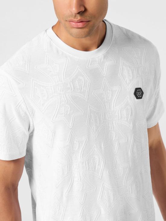 26SS 필립 플레인 반팔 티셔츠 AAECMTK8664PJY002N 01 White - PHILIPP PLEIN