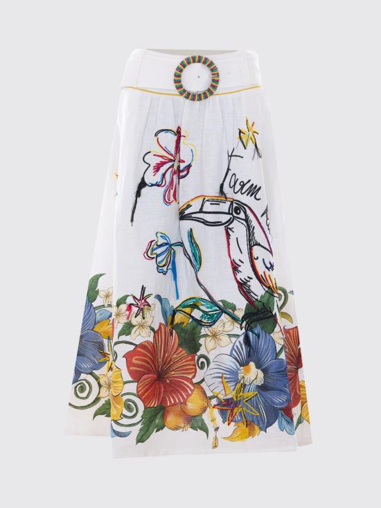 26SS 팜 리오 롱 스커트 353729 26096 White - FARM RIO