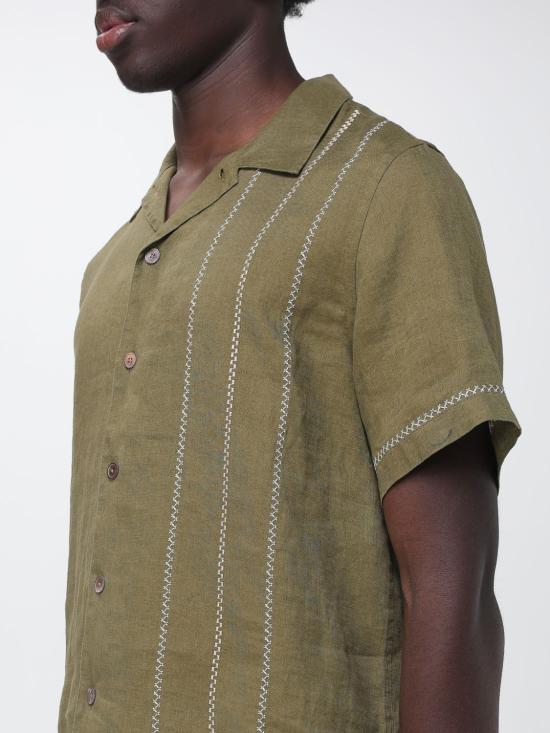26SS 폴 스미스 반팔 셔츠 M2R695UEV22649 60 Green - PAUL SMITH
