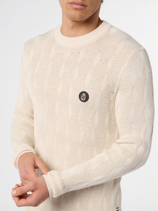 26FW 빌리어네어 스웨터 BAFCMKO1566BTE025N 01OF White - BILLIONAIRE