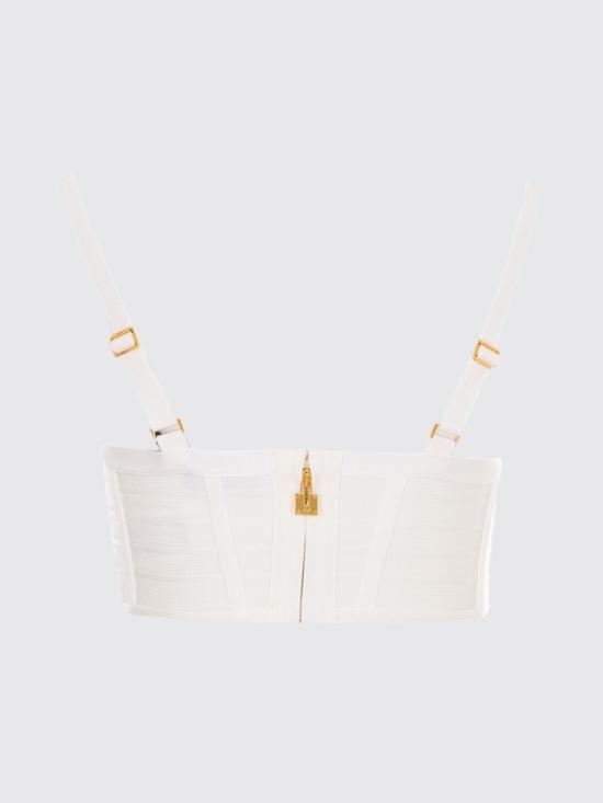 26SS 엘리자베타프랜치 긴팔 티셔츠 TK82D62E2 360 White - ELISABETTA FRANCHI