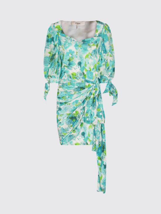 26SS 끌로에 미디 원피스 CH26URO52388 91J Multicolor - CHLOE
