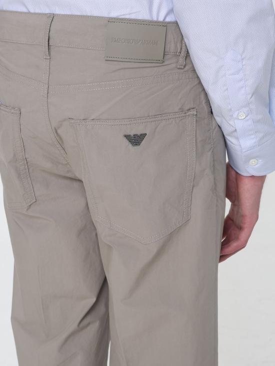 26SS 엠포리오 아르마니 스트레이트 팬츠 EM000763AF25633 U6161 Kaki - EMPORIO ARMANI