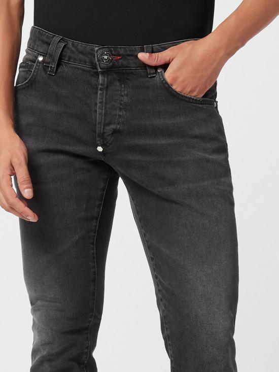 26SS 필립 플레인 데님 팬츠 AAECMDT4226PDE004N 02YS Black - PHILIPP PLEIN