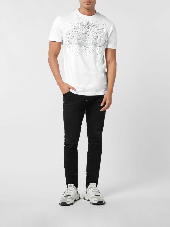 26SS 필립 플레인 반팔 티셔츠 AAECMTK8617PJY002N 01 White - PHILIPP PLEIN