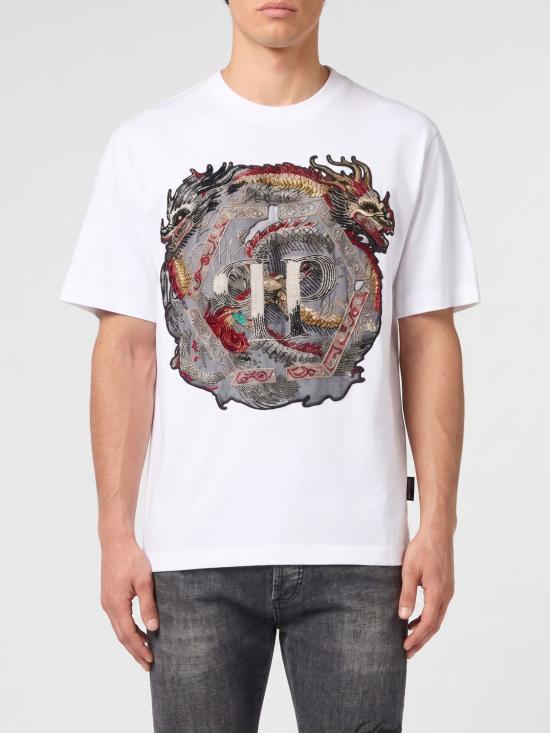 26SS 필립 플레인 반팔 티셔츠 SAFCMTK8404PJY002N 01 White
