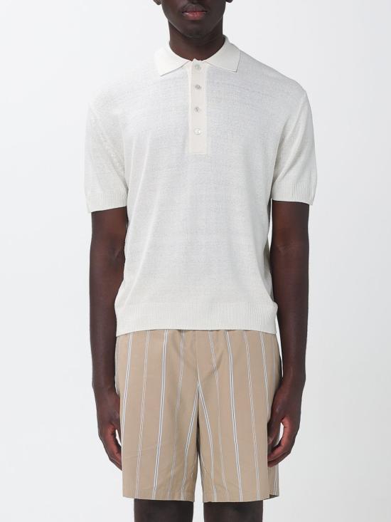 26SS Paolo Pecora 폴로 티셔츠 A022F600 1102 Yellow Cream