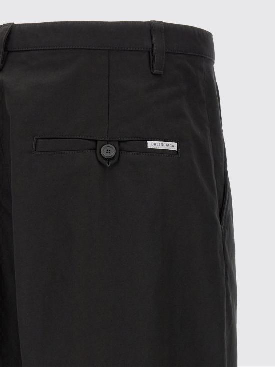 26SS 발렌시아가 스트레이트 팬츠 871309TKP07 1000 Black - BALENCIAGA