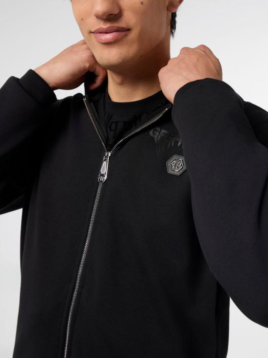 26SS 필립 플레인 후드 티셔츠 AAECMJB3891PTE180N 0202 Black - PHILIPP PLEIN