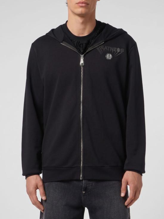 26SS 필립 플레인 후드 티셔츠 AAECMJB3891PTE180N 0202 Black