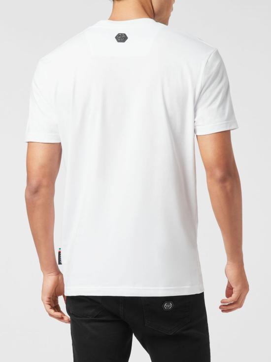 25FW 필립 플레인 반팔 티셔츠 AAECMTK8628PJY002N 01 White - PHILIPP PLEIN