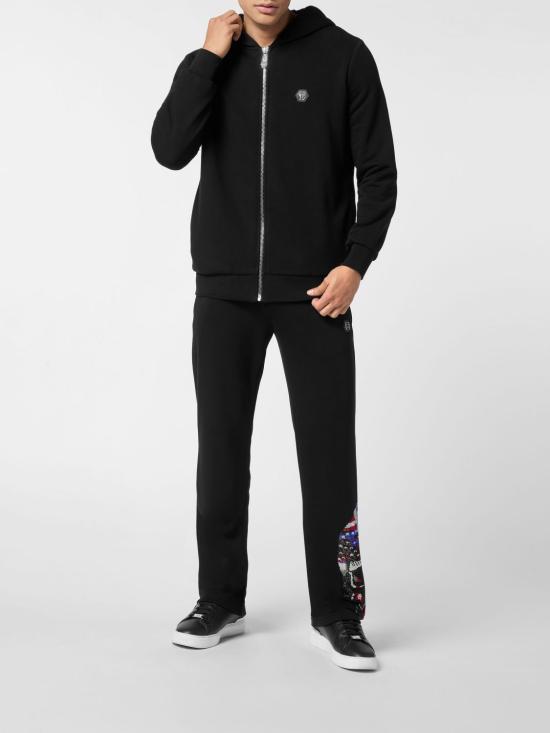 26SS 필립 플레인 후드 티셔츠 AAECMJB3880PTE003N 02 Black - PHILIPP PLEIN