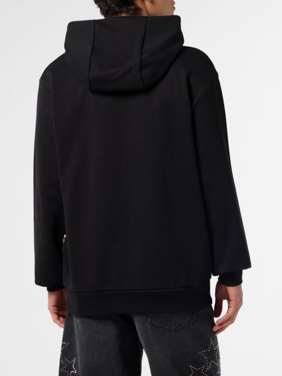 26SS 필립 플레인 후드 티셔츠 AAECMJB3890PTE180N 02 Black - PHILIPP PLEIN