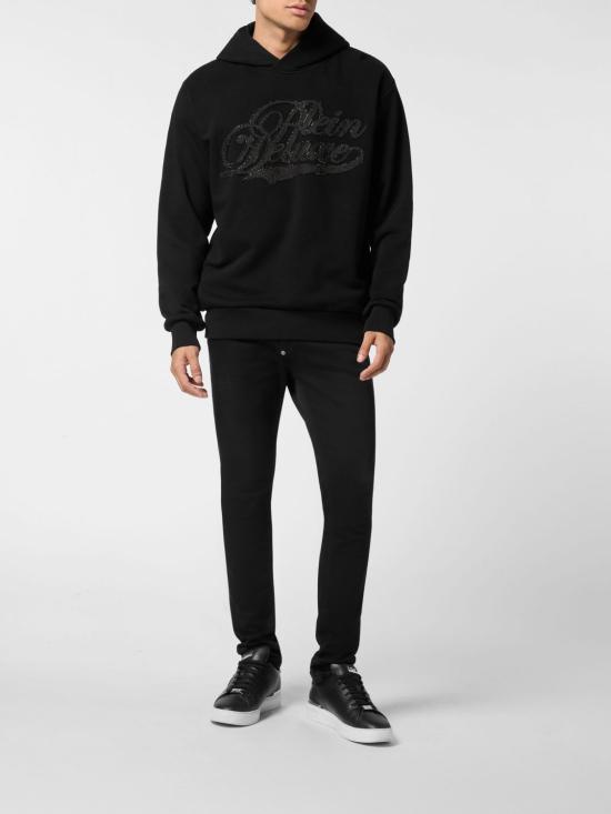 26SS 필립 플레인 후드 티셔츠 AAECMJB3870PTE003N 0202 Black - PHILIPP PLEIN