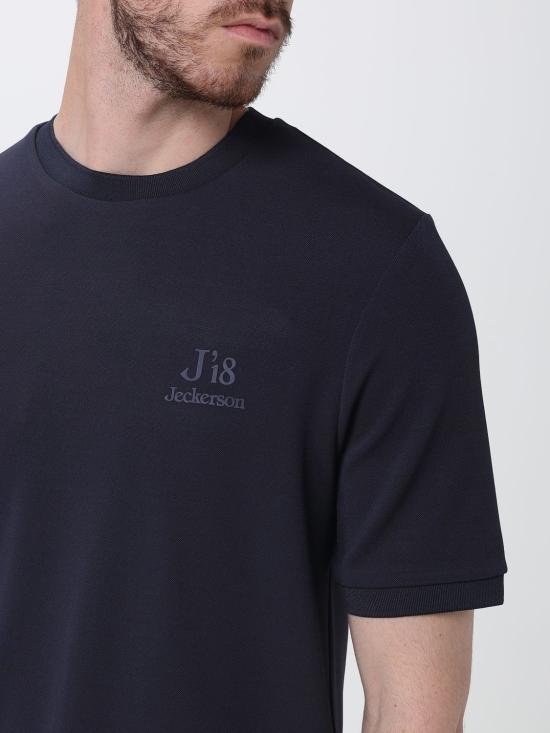 26SS 제커슨 반팔 티셔츠 TS002PIQU001 4002 Blue - JECKERSON