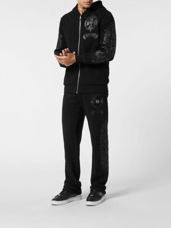 26SS 필립 플레인 후드 티셔츠 AAECMJB3852PTE003N 02 Black - PHILIPP PLEIN