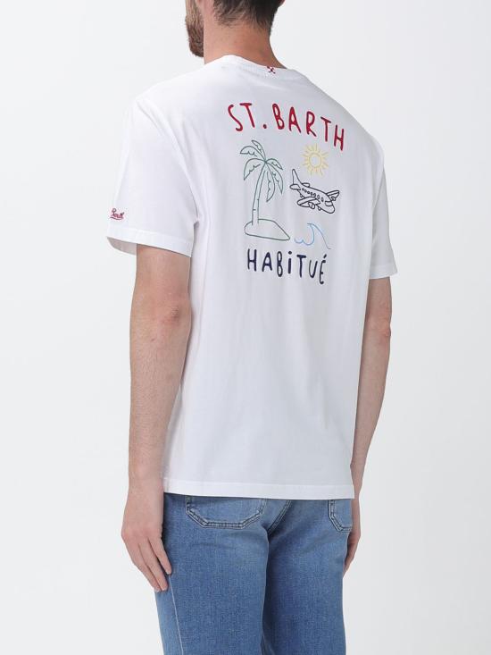 26SS 세인트바쓰 반팔 티셔츠 PRL0002 00320L White 2 - MC2 SAINT BARTH