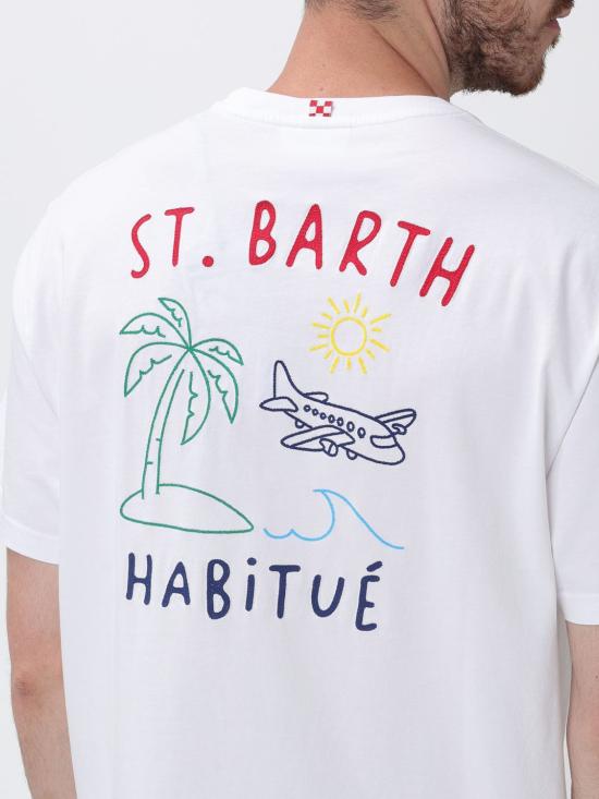 26SS 세인트바쓰 반팔 티셔츠 PRL0002 00320L White 2 - MC2 SAINT BARTH