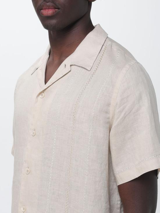 26SS 폴 스미스 반팔 셔츠 M2R695UEV22649 36 Beige - PAUL SMITH